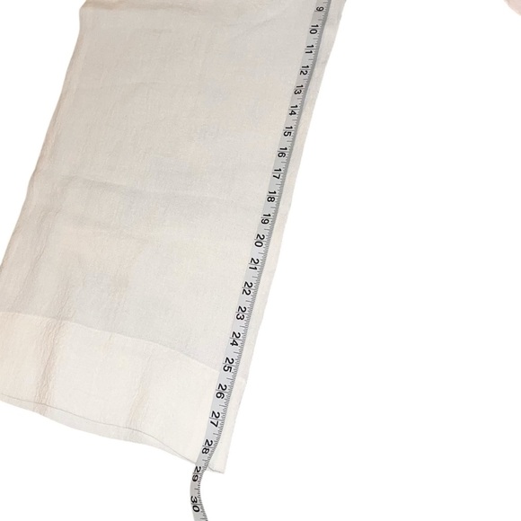 EUC SULU by Kerstin Bernecker Cream Linen Pants Wide Leg High Waist Size 42 - Picture 11 of 11